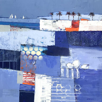 Pintura Vacances au bord de la Méditerranée  por Ottenjann Andrea | Pintura