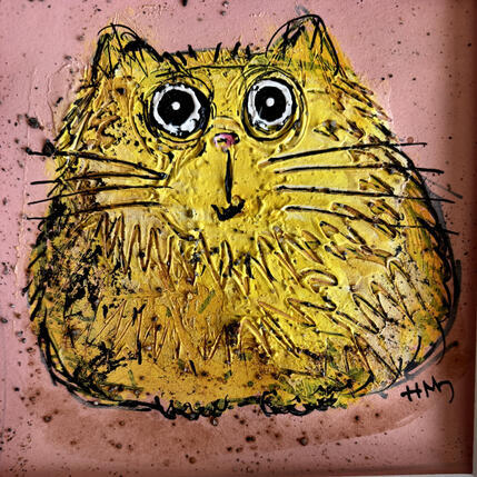 Painting Like a Lemon by Maury Hervé | Painting Raw art Acrylic, Ink Animals