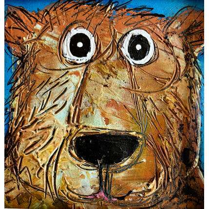 Painting Bear by Maury Hervé | Painting Raw art Acrylic, Ink Animals