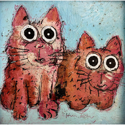 Painting At Home by Maury Hervé | Painting Raw art Acrylic, Ink Animals, Pop icons