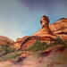 Peinture Sedona 156 par Seruch Capouillez Isabelle | Tableau Figuratif Paysages Urbain Nature Aquarelle