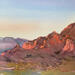 Painting Sedona 154 by Seruch Capouillez Isabelle | Painting Figurative Landscapes Urban Nature Watercolor