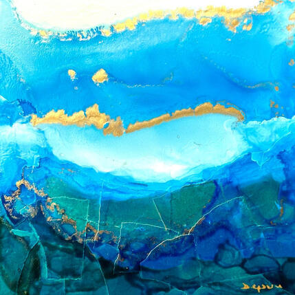 Painting 2984 Poésie marine by Depaire Silvia | Painting Abstract Acrylic