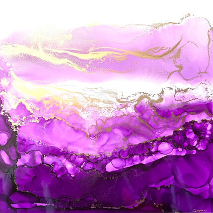 Gemälde 2816 Poésie florale von Depaire Silvia | Gemälde Abstrakt Acryl
