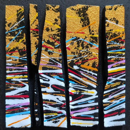 Peinture Bc5 street or blanc multi par Langeron Luc | Tableau
