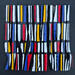 Pintura Bc14 hommage Mondrian por Langeron Luc | Pintura Tema Madera Acrílico Resina