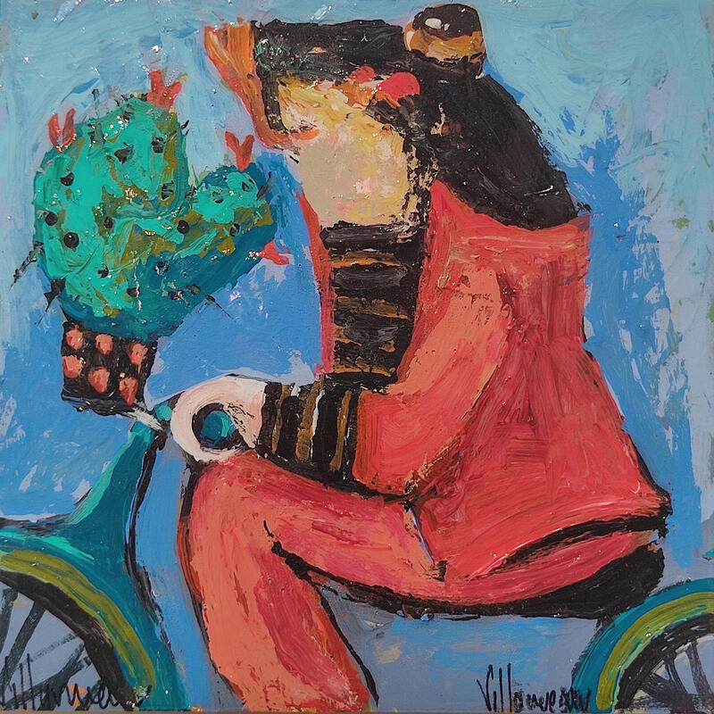 Painting Corazon espinado by Villanueva Puigdelliura Natalia | Painting Figurative