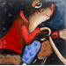 Painting La noche me confunde by Villanueva Puigdelliura Natalia | Painting Figurative