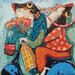 Painting Paseo con novia by Villanueva Puigdelliura Natalia | Painting Figurative
