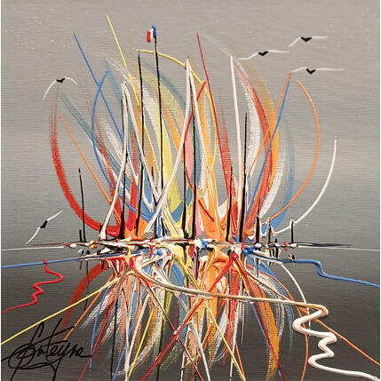 Painting L'artifice Marins by Fonteyne David | Painting Figurative Acrylic Pop icons