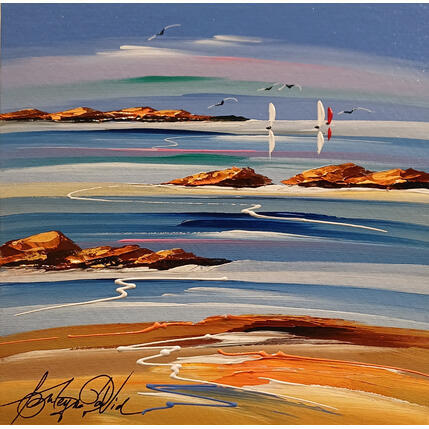 Painting Esterel en l'été by Fonteyne David | Painting Figurative Acrylic