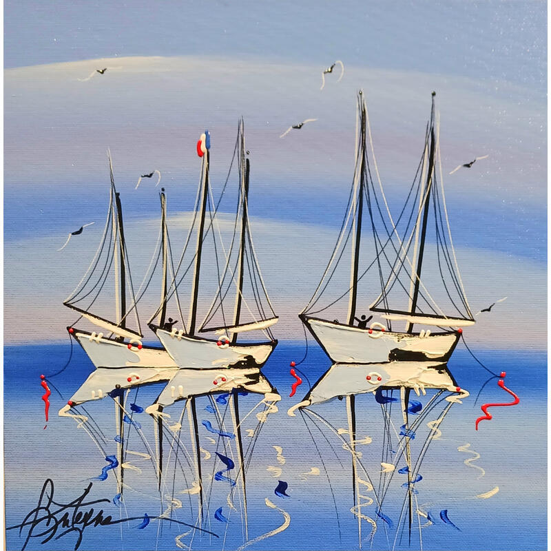 Painting La baie des amours by Fonteyne David | Painting Figurative Acrylic