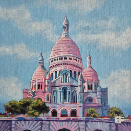 Pintura Lumière sur Montmartre por Emma Fischer | Pintura