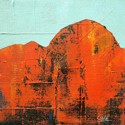 Peinture Thunder Mountain 3 par Saxton Patricia | Tableau