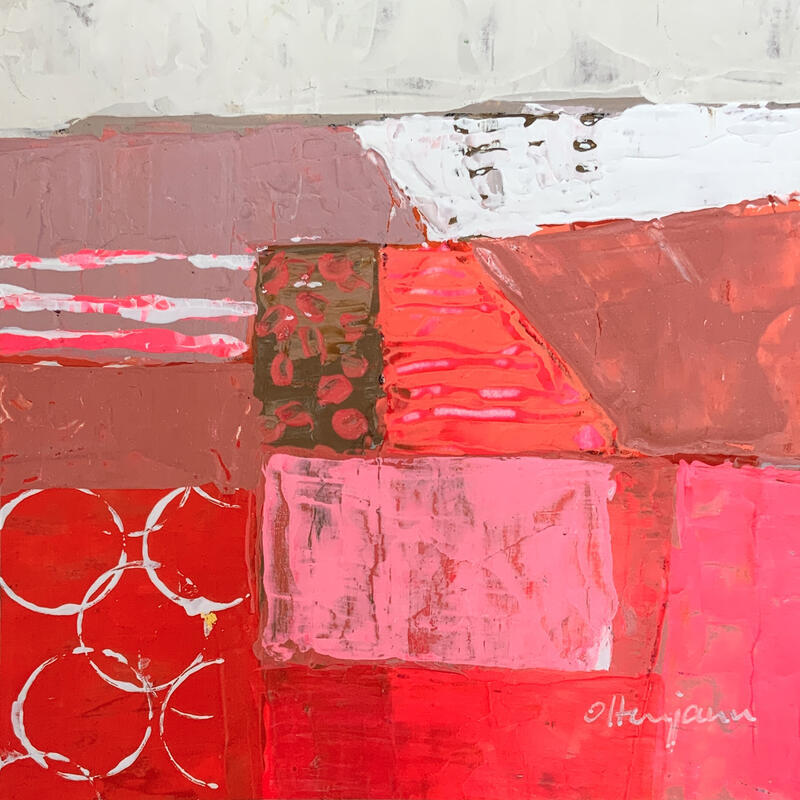 Peinture Nice days 2 par Ottenjann Andrea | Tableau Abstrait Paysages Acrylique