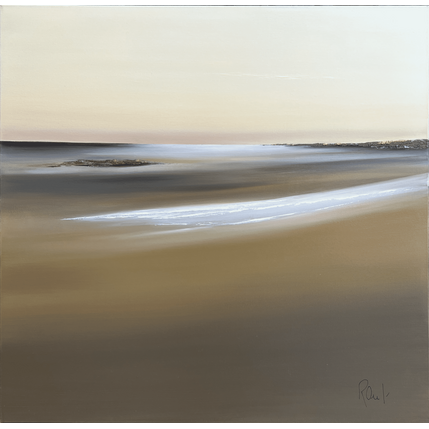 Painting Impression marine 96 by Roussel Marie-Ange et Fanny | Painting Figurative Oil Marine, Minimalist