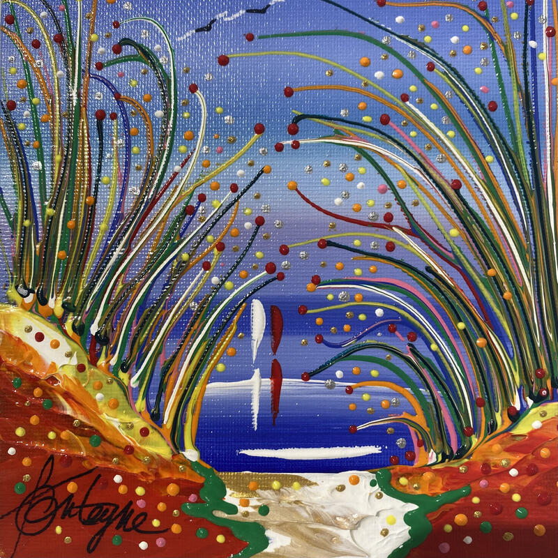 Painting Donne toi by Fonteyne David | Painting Figurative Acrylic