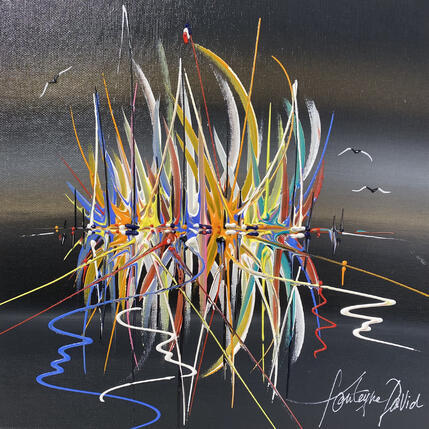 Gemälde Jouissance colorée von Fonteyne David | Gemälde Figurativ Acryl