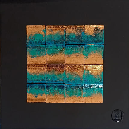 Peinture Middleton par Bauquel Véronique | Tableau Abstrait Collage Minimaliste
