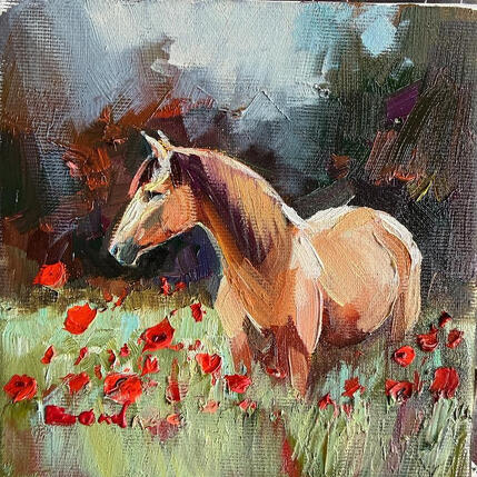 Painting Whispering fields by Bond Tetiana | Painting