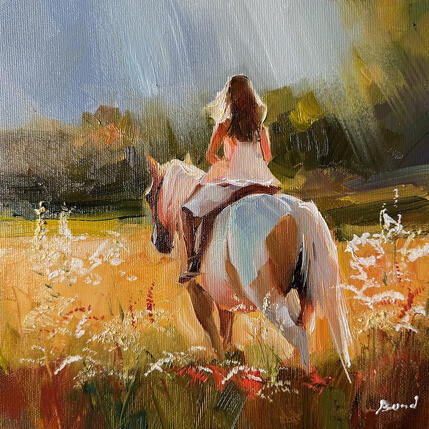 Painting Elegy for a summer field by Bond Tetiana | Painting