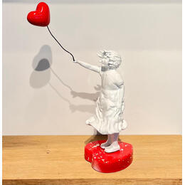 Sculpture Girl with balloon par TED | Sculpture Pop-art Icones Pop