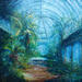 Peinture Jardin d'orient par Levesque Emmanuelle | Tableau Huile