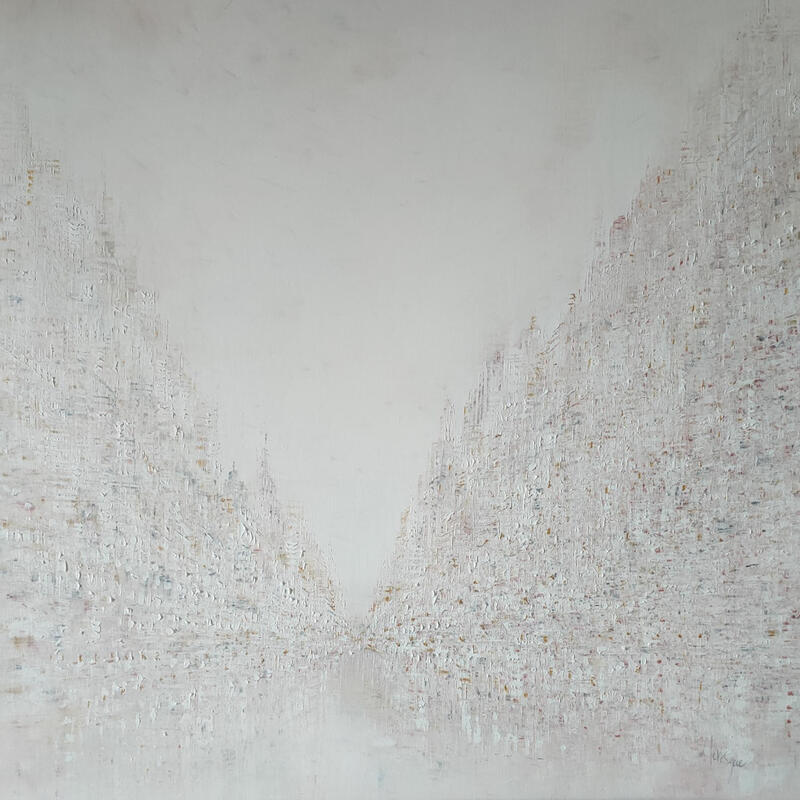 Gemälde Fascination blanche von Levesque Emmanuelle | Gemälde Öl