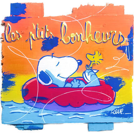 Painting les ptits bonheurs by Revel | Painting Pop-art Pop icons