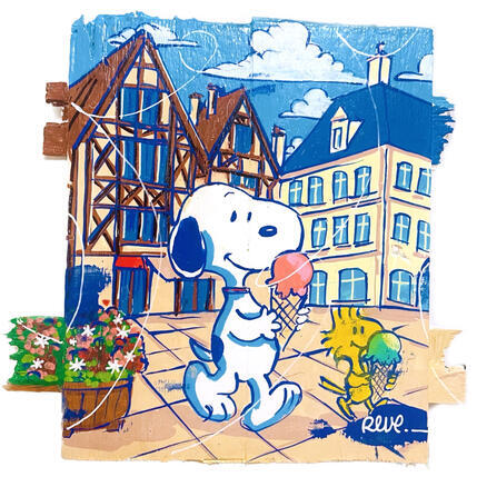 Peinture Eté à Dijon par Revel | Tableau