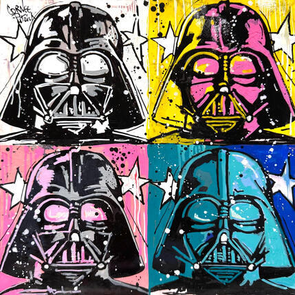 Peinture Dark Vador POP par Cornée Patrick | Tableau Pop-art Graffiti, Huile Cinéma, Enfant, Icones Pop