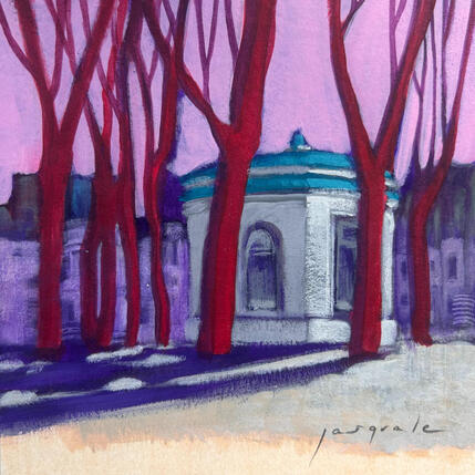 Painting Square Saint Louis - Montréal by Pasquale | Painting