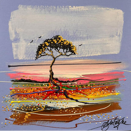 Painting Des racines et du ciel bleu by Fonteyne David | Painting