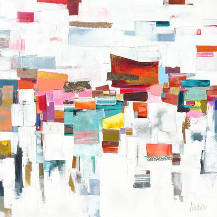 Peinture Constellation de couleurs par Lau Blou | Tableau