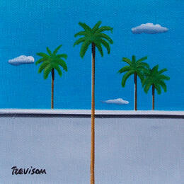 Gemälde Four palms von Trevisan Carlo | Gemälde