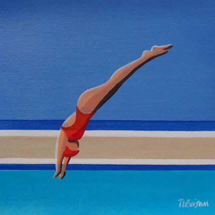 Gemälde Sea and pool von Trevisan Carlo | Gemälde