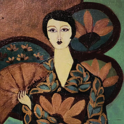 Peinture Dame d'Orient par Sundblad Silvina | Tableau