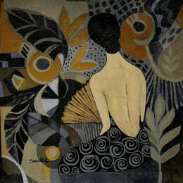 Painting Géométrie dans la pénombre by Sundblad Silvina | Painting