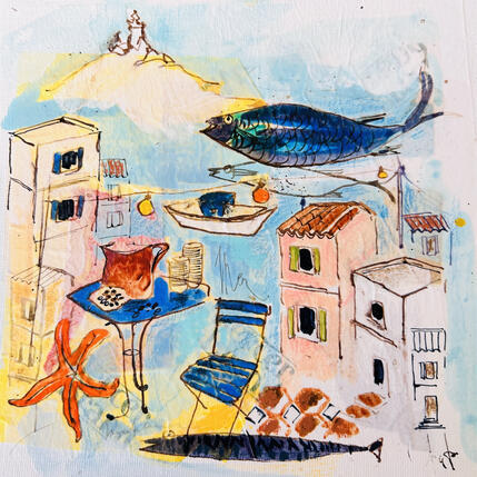 Painting Jour de fête by Colombo Cécile | Painting