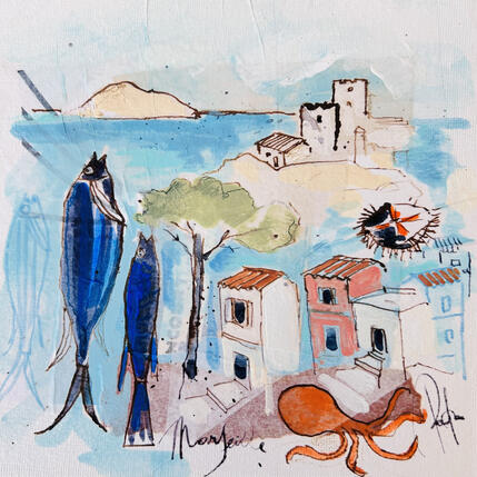 Painting Doux rivage by Colombo Cécile | Painting