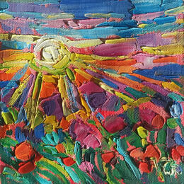 Peinture Pure joy par Georgieva Vanya | Tableau Figuratif Huile Paysages