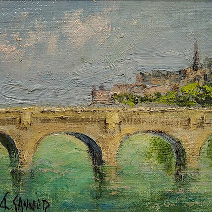 Painting Ile St Louis by Sannier Daniel | Painting Impressionism Oil Landscapes