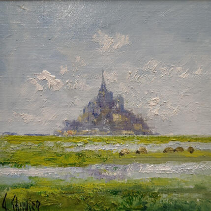 Painting St Michel by Sannier Daniel | Painting Impressionism Oil Landscapes, Pop icons