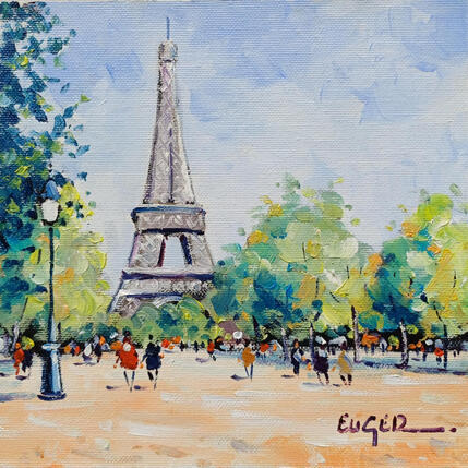 Painting PROMENADE AU CHAMP DE MARS by Euger | Painting