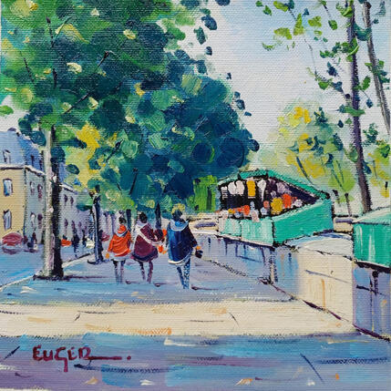 Painting LES BOUQUINISTES A PARIS by Euger | Painting