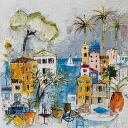 Painting Entre ciel et mer by Colombo Cécile | Painting