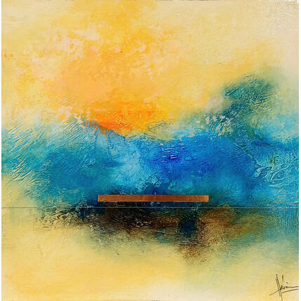 Painting Abstraction #4694 by Hévin Christian | Painting Abstract Acrylic, Oil, Pastel Minimalist