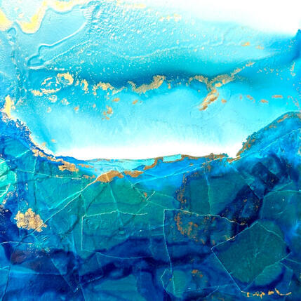 Gemälde 2987 Poésie marine von Depaire Silvia | Gemälde Abstrakt Acryl Landschaften, Marine, Minimalistisch
