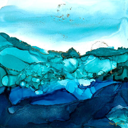 Gemälde 3194 Poésie givrée von Depaire Silvia | Gemälde Abstrakt Acryl Landschaften, Marine, Minimalistisch