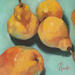 Gemälde Pop pears 2.0 von Parisotto Alice | Gemälde Figurativ Öl